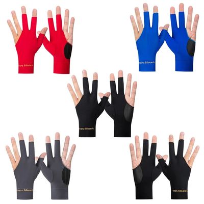 Billiard Gloves 3 Finger Snooker Glove Anti-Slip Snooker