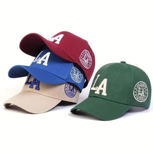 Unisex LA Letter Embroidery Snapback Baseball Caps Spring an