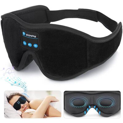 Mask For Sleep Headphones Bluetooth 3D Eye Mask Music Play S