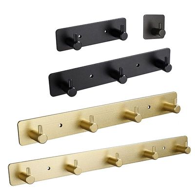 Aluminum alloy Multifunctional Self Adhesive Hooks Sticky Wa