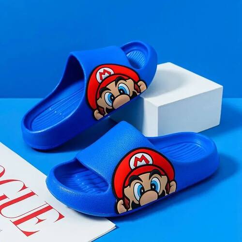 Super Mario Cartoon Animation Indoor Bath Anti-Slip Baby Par
