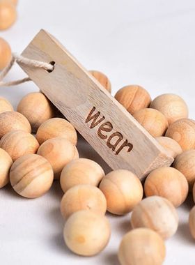 20/50/100pcs Natural Cedar Wood Balls Camphor Wood Balls Mot