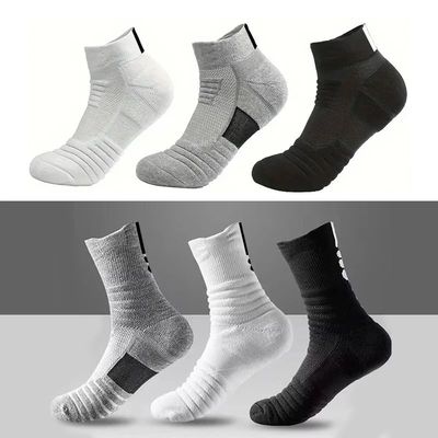 10 Pairs Anti-slip Football Socks Men Cotton Sock Short Lon