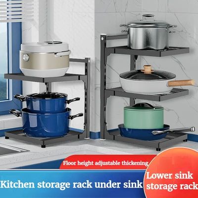 Kitchen Sink Storage Rack Multi-Layer Cooker Storage Rack Fo