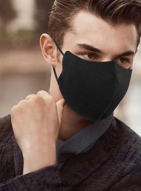 1/3/5pc Activated Carbon Pm2.5 Face Masken Black Comfortable