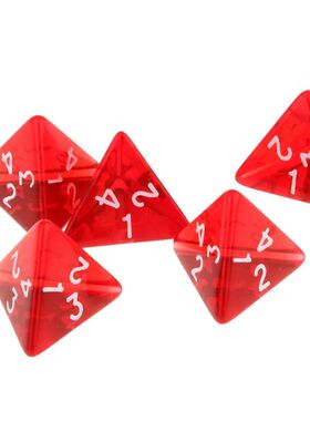 10/50/100 Pieces Gem Multi-Sided D4 Polyhedral Dice