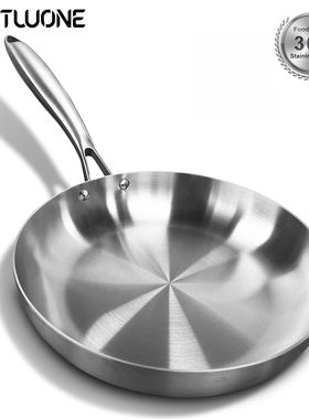 304 Stainless Steel Frying Pan, NonStick Pan Fried Steak Pot