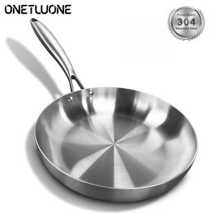 Frying Pan NonStick 304 Steak Steel Fried Pot Stainless