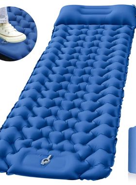 Outdoor Sleeping Pad Camping Inflatable Mattress with Pillow