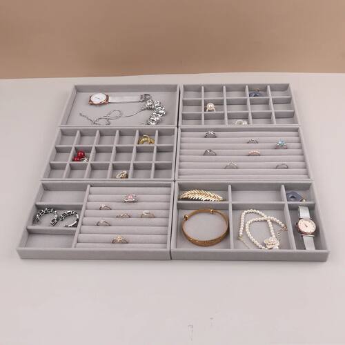 Velvet Jewelry Display Stackable Exquisite Jewellery Holder