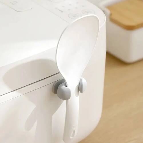 Rice Spoon Holder Silicone Storage Rack, Kitchen Wall-Mounte