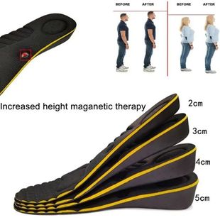 Magnet Massage Height Increase Insoles For Women Men