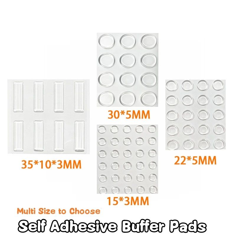 2 Sheet Self Adhesive Buffer Pads Silicone Door Stopper Cabi