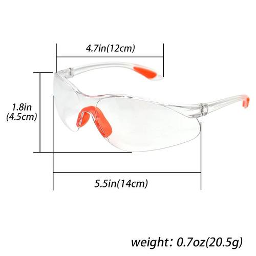 1PCS Lab Work Safety Eye Protective Glasses PC Material