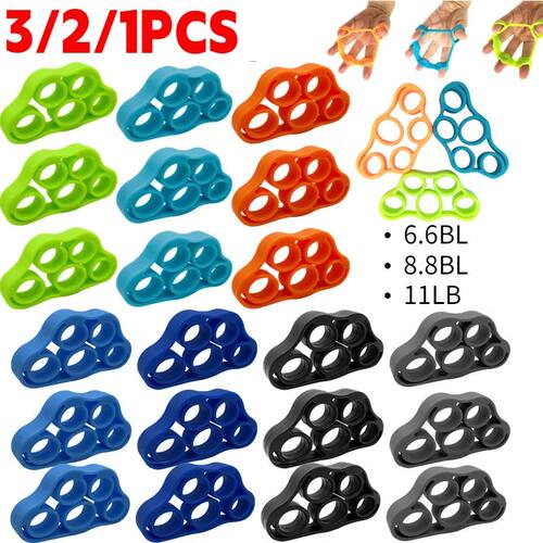 Hand Gripper Silicone Finger Expander Exercise Grip Pull Rin