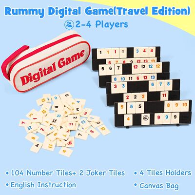 Standard Israeli Mahjong, Digital Mahjong Cards, Rummy Class