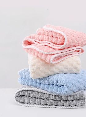 1 pcs  Soft Thickened Coral Fleece Face Towel  Water Absorpt