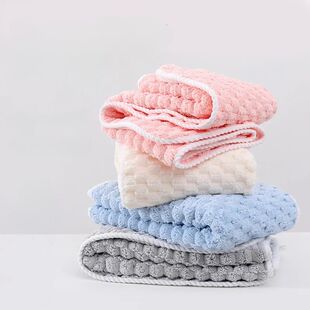 1 pcs  Soft Thickened Coral Fleece Face Towel  Water Absorpt