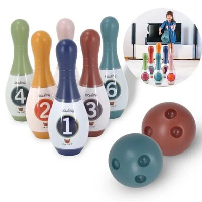 Children's Bowling Stall Toy Indoor Sports Ball Set Outdoor