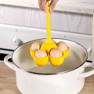 5 Hole Silicone Egg Cooker High Temperature Resistant Steame
