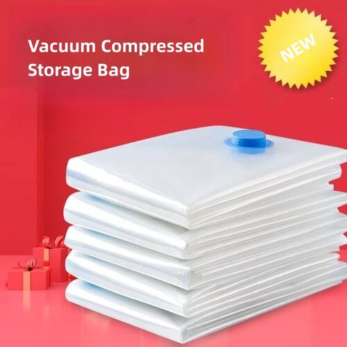 3-5PCS Vacuum Bag and Pump Cover for Clothes Storing Large