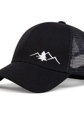 Unisex Casual Baseball Cap Sports Snapback Hat Mountain Embr