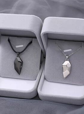 Good Simple Quality Couple Pendant Necklace Electrocardiogra