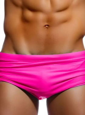 Sexy Swimming Trunks Mens Swim Boxer Briefs Swimwear Young