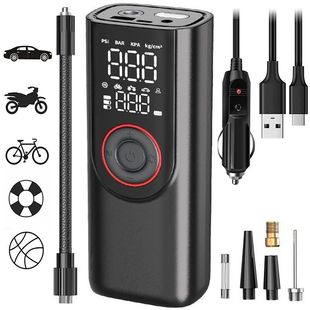 Wireless Tire Inflator Pump 6000mAh Electric Portable Car