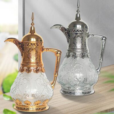 1600ml Vintage Glass Cold Water Bottle Easy Cleaning Leakpro