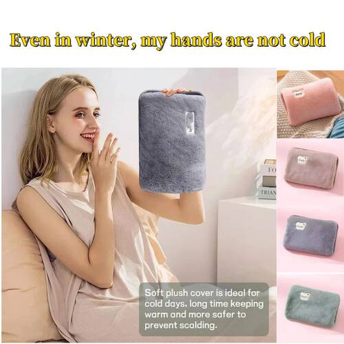 Rechargeable Hot Water Bottle Cute Electric Hand Warmer EU