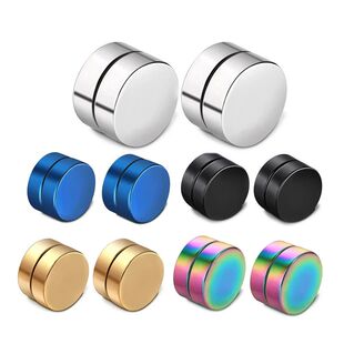 1Pair Fashion Magnetic Clip Ear Stud Non Piercing Earrings