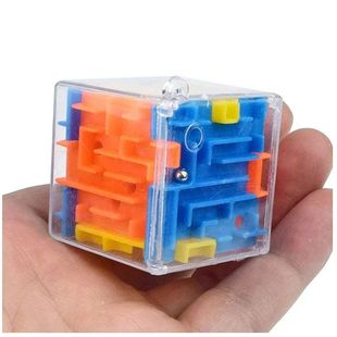 3D Maze Magic Cube Six-sided Transparent Puzzle Speed Cube
