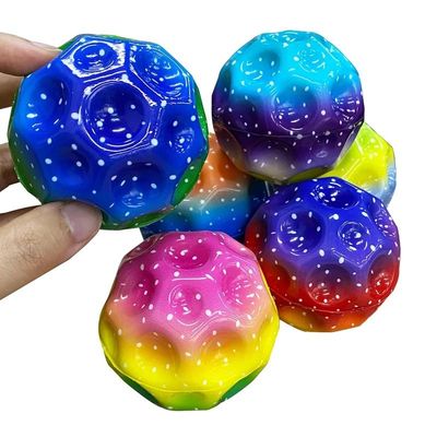 2Pcs Useful Hole Ball Soft Anti Gravity Rubber Bounce Ball