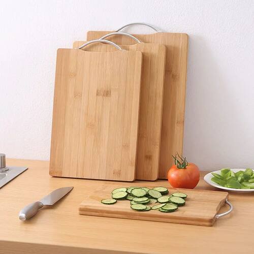 Kitchen bamboo cutting board large rectangular cutting board
