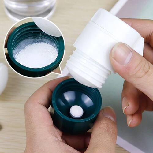4 In 1 Portable Pill Case Medicine Splitter Powder Pastiller