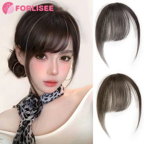 Synthetic Bangs Wig Millennium Hairpin Oblique Bang