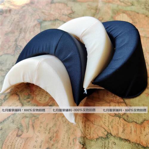 Thicken Big 35mm Sponge Shoulder Sewing Black White Nude