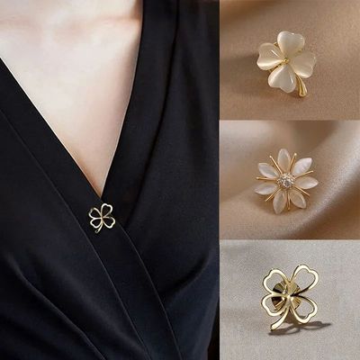 Fashion Brooch Set Flower Bow Brooches for Women Metal