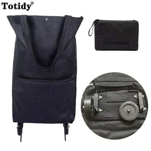 New Folding Shopping Bag On Wheels Bag Food Shopping Organiz