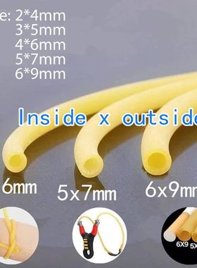 1m Natural Latex Elastic Band Slingshot Rubber Band Yellow