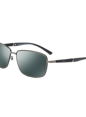 吉普偏光方框圆脸太阳镜