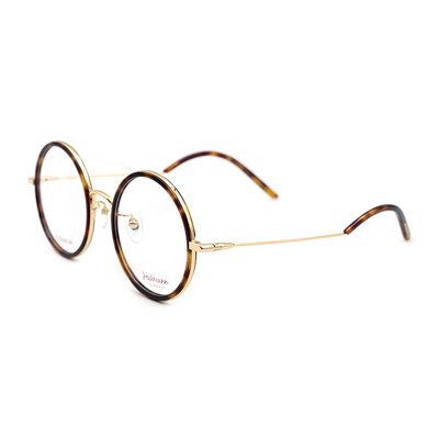 纯钛近视复古圆形眼镜架