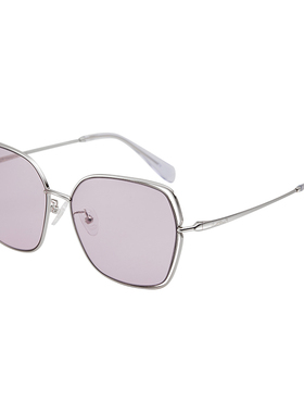 新款花雨伞太阳镜女大脸防紫外线圆脸大框墨镜潮韩版 AP11734