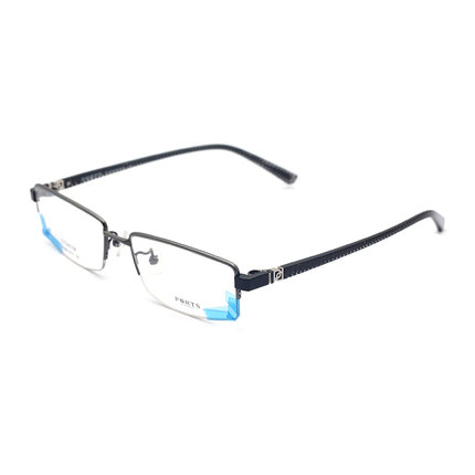 PORTS宝姿男士纯钛半框眼镜架简约商务板材近视眼镜架轻POM62003