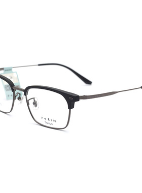PARIM派丽蒙眼镜大脸型时尚镜框男韩版复古近视眼镜架小框轻81613