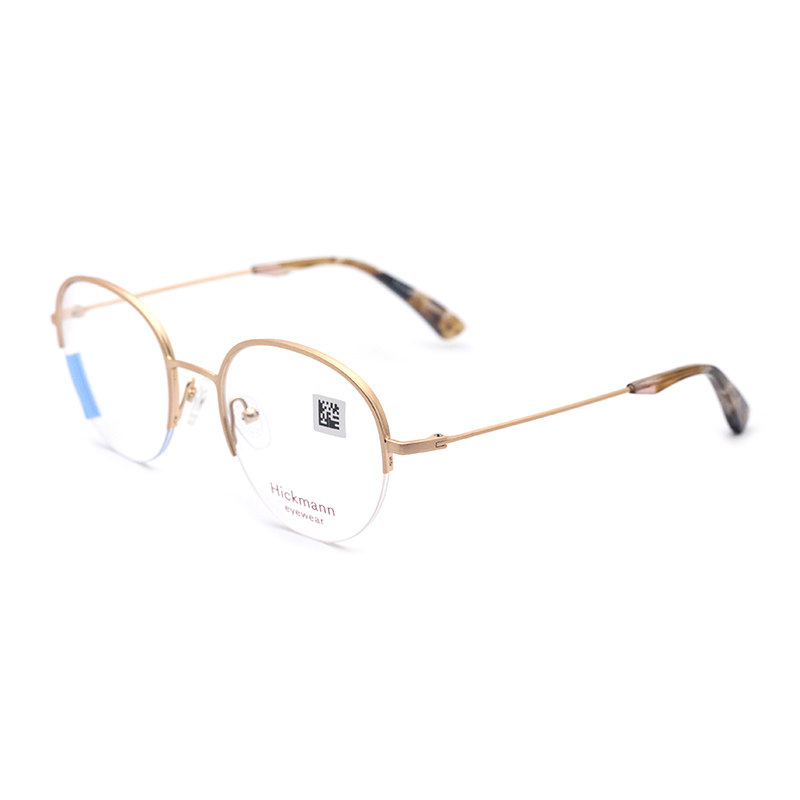 Hickmann/海歌漫眼镜框近视金属半框男女流行眼镜架HIC1066