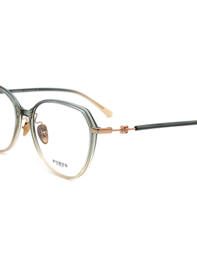 PORTS新款眼镜时尚百搭镜架大框圆脸镜框近视光学镜POF24208