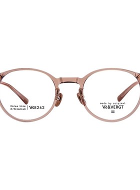 VR&VERGT韩国眼镜 VR眼镜框男女超轻板材全框配近视防蓝光 VR8262