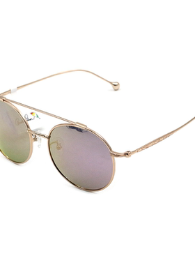 花雨伞韩版复古风圆框百搭太阳镜